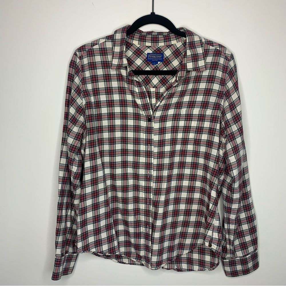 Pendleton Button Down Flannel Size Large - image 1